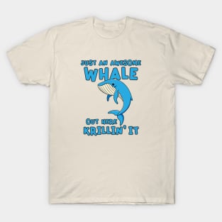 Blue Whale Funny Pun Graphic T-Shirt